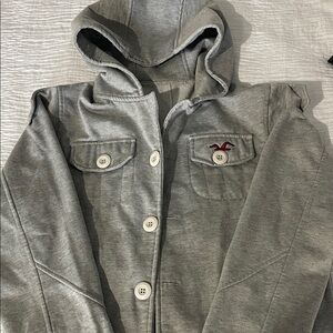 Hollister women’s Grey Hoodie Jacket